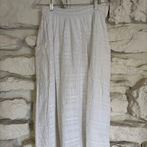 Mara Hoffman White Midi Skirt